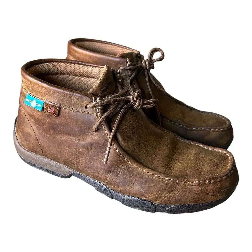 Twisted X Driving Moc Waterproof Chukka Boots Men’s 9.5W Leather MDMW001
